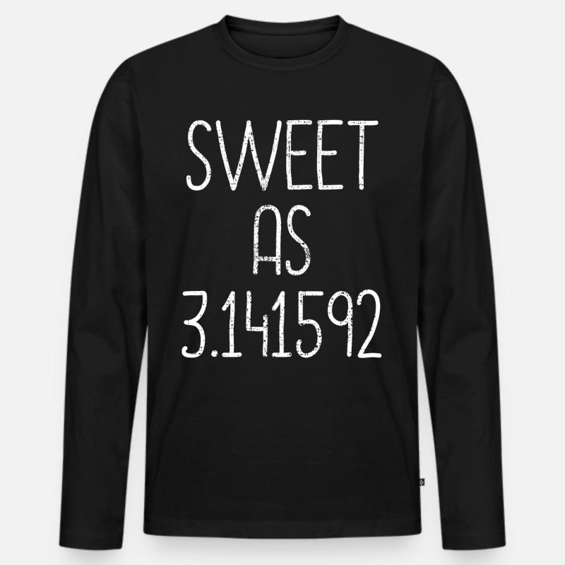 PI - Männer Premium Bio Langarmshirt - Schwarz