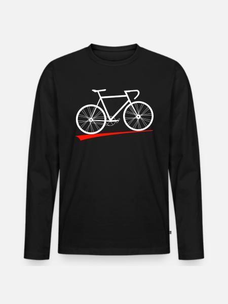 bicycle - Men's Premium Organic Long Sleeve Shirt - black