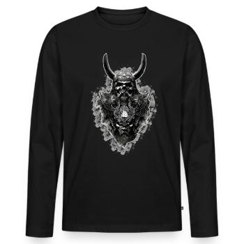 Vikings Rune nordique Vikings Valhalla Vikings - T-shirt manches longues Premium bio Homme - noir - Devant - Nico (187cm)