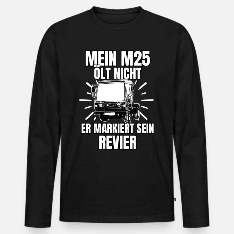 Multicar M25 Multicar Neu Multricar Lastkraftwagen - Männer Premium Bio Langarmshirt - Schwarz