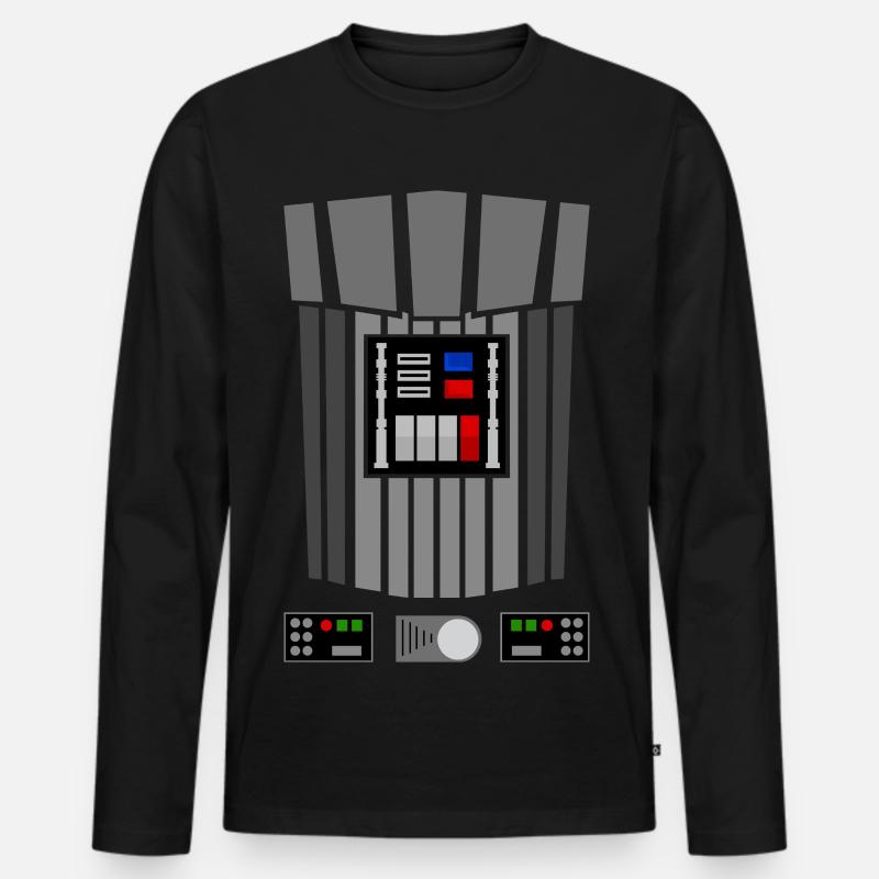Darth Vader - Männer Premium Bio Langarmshirt - Schwarz