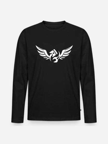 Screwdriver Mechanic Auto Tool - Men's Premium Organic Long Sleeve Shirt - black