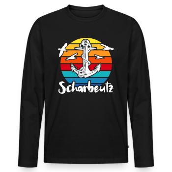 Scharbeutz Sprüche Scharbeutzer Ostsee - Männer Premium Bio Langarmshirt - Schwarz - Vorne - Nico (187cm)