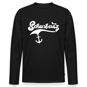 Scharbeutz Ostsee Scharbeutzer Souvenir - Männer Premium Bio Langarmshirt - Schwarz - Vorne - Nico (187cm)