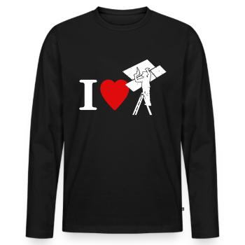 Drywall drywall fitter drywall - Men's Premium Organic Long Sleeve Shirt - black - Front - Nico (187cm)