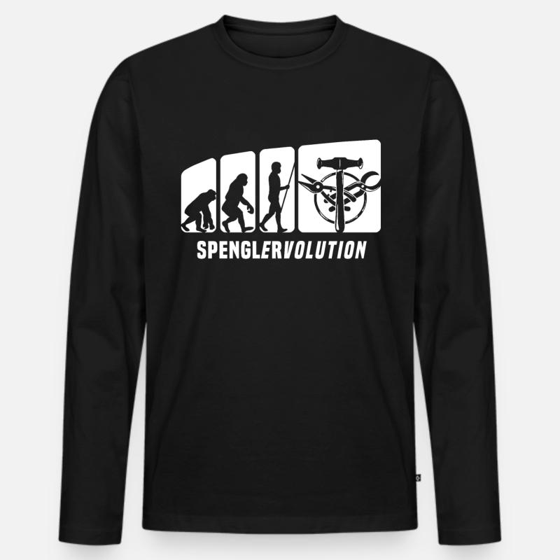 Bauspengler Evolution Spengler - T-shirt manches longues Premium bio Homme - noir