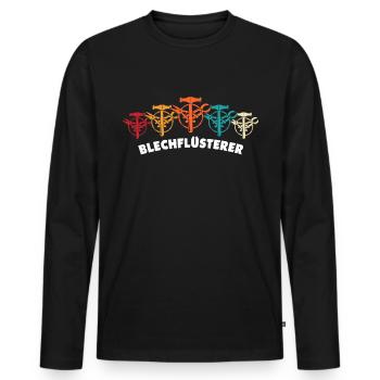 Spengler Beruf Bauspengler Sprüche - Männer Premium Bio Langarmshirt - Schwarz - Vorne - Nico (187cm)