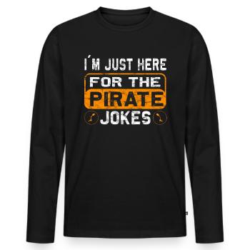 Amputierte Humorprothese -Chirurgie Amputation - Männer Premium Bio Langarmshirt - Schwarz - Vorne - Nico (187cm)