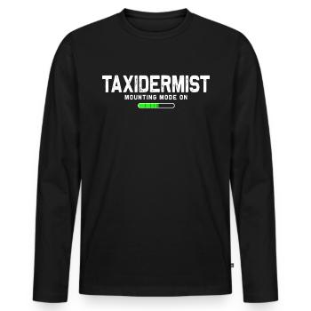 Animal assembly Hunting trophy Stuffing animals - Men's Premium Organic Long Sleeve Shirt - black - Front - Nico (187cm)