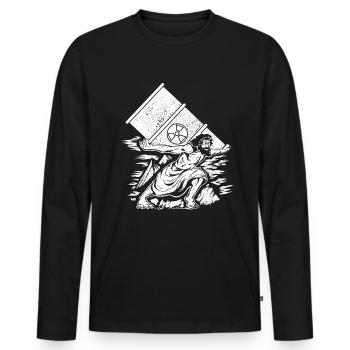 Nuclear Engineers - Nuclear Engineer - Men's Premium Organic Long Sleeve Shirt - black - Front - Nico (187cm)