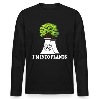 Nuclear Engineers - Nuclear Engineer - Men's Premium Organic Long Sleeve Shirt - black - Front - Nico (187cm)