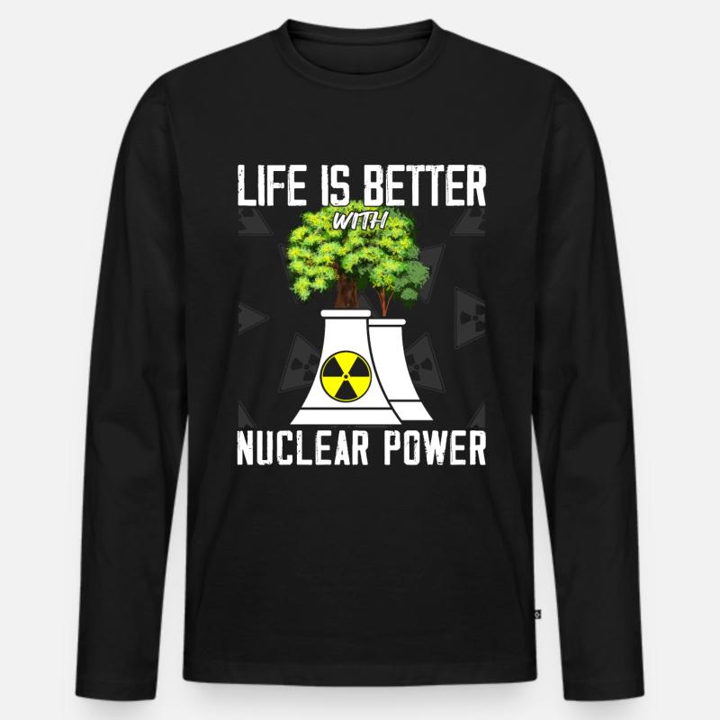 Nuclear Engineers - Nuclear Engineer - Men's Premium Organic Long Sleeve Shirt - black