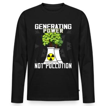 Nuclear Engineers - Nuclear Engineer - Men's Premium Organic Long Sleeve Shirt - black - Front - Nico (187cm)