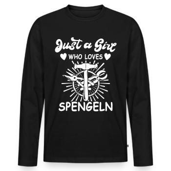 Spengler Bauspengler Karosseriespengler - Männer Premium Bio Langarmshirt - Schwarz - Vorne - Nico (187cm)