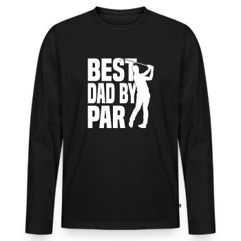 Golf Cart Balls Sport - Men's Premium Organic Long Sleeve Shirt - black - Front - Nico (187cm)