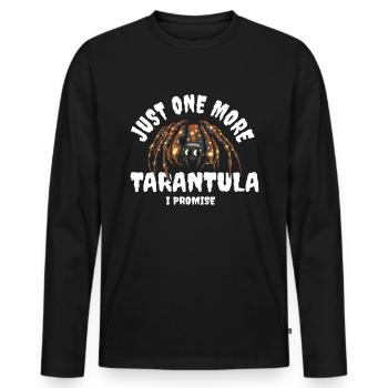 Vogelspinne Haustier Spinnentier - Männer Premium Bio Langarmshirt - Schwarz - Vorne - Nico (187cm)
