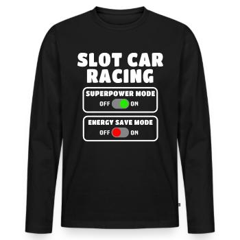 Slot Car Slotracing Slotcar - Männer Premium Bio Langarmshirt - Schwarz - Vorne - Nico (187cm)