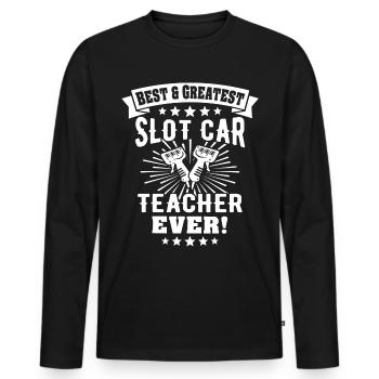 Slotcar Slot Car Slotracing - Männer Premium Bio Langarmshirt - Schwarz - Vorne - Nico (187cm)