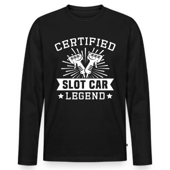 Slotcar Slot Car Slotracing - Männer Premium Bio Langarmshirt - Schwarz - Vorne - Nico (187cm)