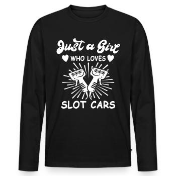 Slot Car Racing Slot Race - T-shirt manches longues Premium bio Homme - noir - Devant - Nico (187cm)