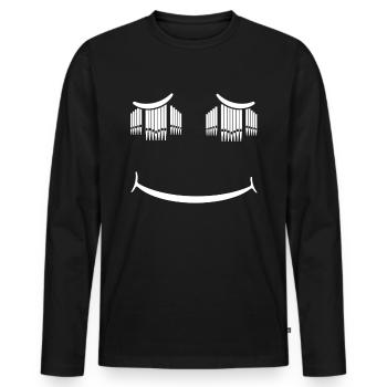 Organist Orgelspieler Orgel - Männer Premium Bio Langarmshirt - Schwarz - Vorne - Nico (187cm)