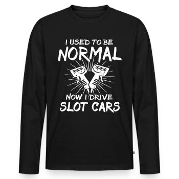 Slot Race Slot Car - Männer Premium Bio Langarmshirt - Schwarz - Vorne - Nico (187cm)