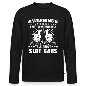 Slot Race Slot Car - Männer Premium Bio Langarmshirt - Schwarz - Vorne - Nico (187cm)