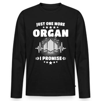 Orgelspieler Orgel Organist - Männer Premium Bio Langarmshirt - Schwarz - Vorne - Nico (187cm)
