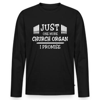 Orgelspieler Orgel Organist - Männer Premium Bio Langarmshirt - Schwarz - Vorne - Nico (187cm)
