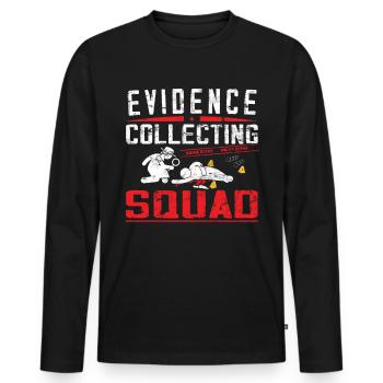 Forensiker Forensischer Wissenschaftler - Männer Premium Bio Langarmshirt - Schwarz - Vorne - Nico (187cm)