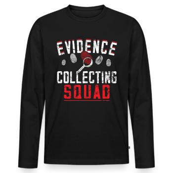 Forensiker Forensischer Wissenschaftler - Männer Premium Bio Langarmshirt - Schwarz - Vorne - Nico (187cm)