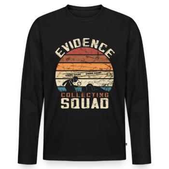 Forensic scientist Forensic scientist - Men's Premium Organic Long Sleeve Shirt - black - Front - Nico (187cm)