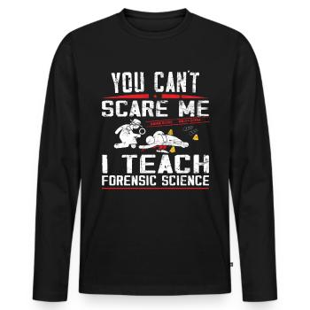 Forensic scientist Forensic scientist - Men's Premium Organic Long Sleeve Shirt - black - Front - Nico (187cm)