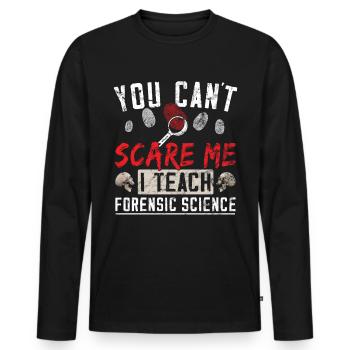 Forensiker Forensischer Wissenschaftler - Männer Premium Bio Langarmshirt - Schwarz - Vorne - Nico (187cm)