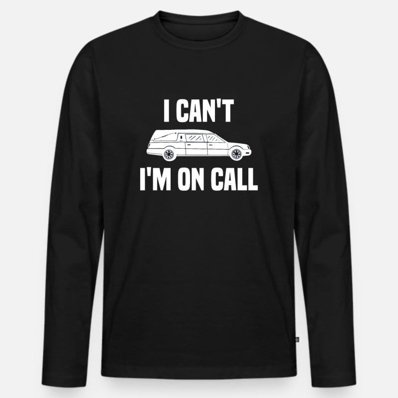 Bestatter Leichenbestattungsdirektor - Männer Premium Bio Langarmshirt - Schwarz