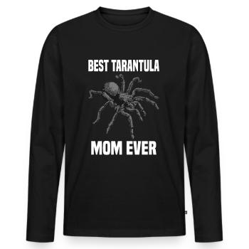 Vogelspinne Haustier Spinnentier - Männer Premium Bio Langarmshirt - Schwarz - Vorne - Nico (187cm)