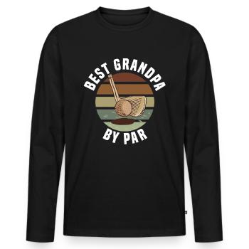 Golf Cart Balls Sport - Men's Premium Organic Long Sleeve Shirt - black - Front - Nico (187cm)