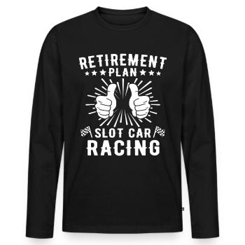 Slot Car Racing Slot Race - T-shirt manches longues Premium bio Homme - noir - Devant - Nico (187cm)