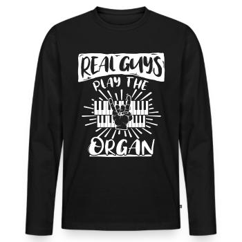 Orgelspieler Organist - Männer Premium Bio Langarmshirt - Schwarz - Vorne - Nico (187cm)