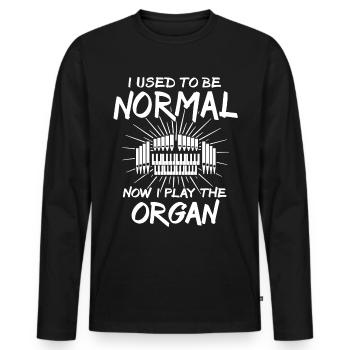 Orgelspieler Organist - Männer Premium Bio Langarmshirt - Schwarz - Vorne - Nico (187cm)