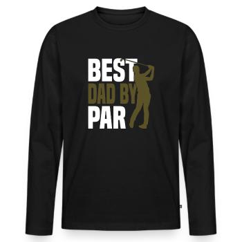 Golf Balle de Golf Balise Balles Sport - T-shirt manches longues Premium bio Homme - noir - Devant - Nico (187cm)