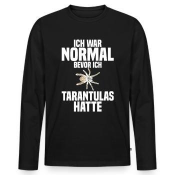 Vogelspinne Haustier Spinnentier - Männer Premium Bio Langarmshirt - Schwarz - Vorne - Nico (187cm)