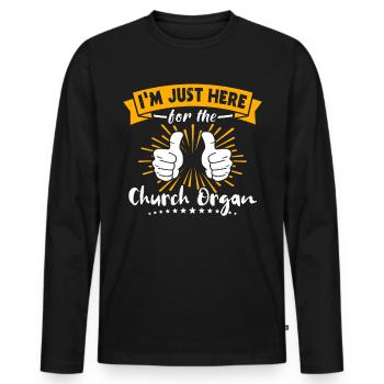 Organist Orgelspieler Orgel - Männer Premium Bio Langarmshirt - Schwarz - Vorne - Nico (187cm)