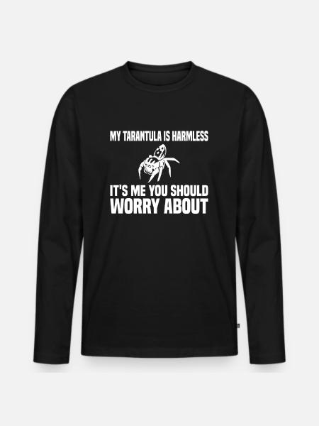 Tarantula Pet Arachnid - Men's Premium Organic Long Sleeve Shirt - black
