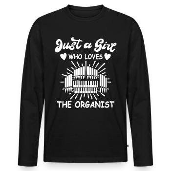Organist Orgelspieler Orgel - Männer Premium Bio Langarmshirt - Schwarz - Vorne - Nico (187cm)