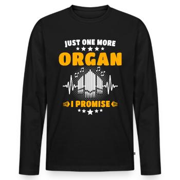 Organist Orgelspieler Orgel - Männer Premium Bio Langarmshirt - Schwarz - Vorne - Nico (187cm)
