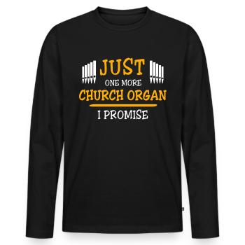 Organist Orgelspieler Orgel - Männer Premium Bio Langarmshirt - Schwarz - Vorne - Nico (187cm)