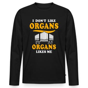 Orgelspieler Organist - Männer Premium Bio Langarmshirt - Schwarz - Vorne - Nico (187cm)