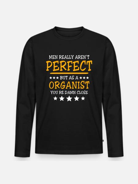 Organiste Orgue - T-shirt manches longues Premium bio Homme - noir