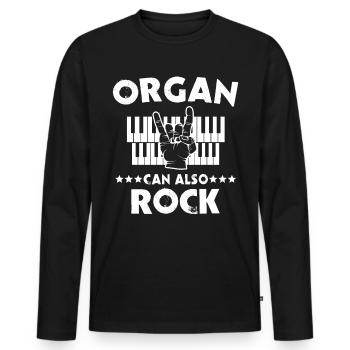 Organ players Organ organists - Men's Premium Organic Long Sleeve Shirt - black - Front - Nico (187cm)